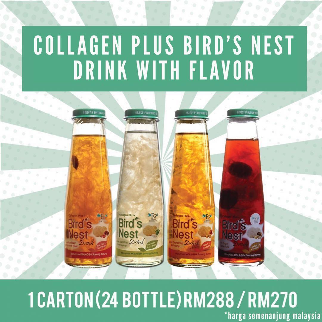 Fg Walet Collagen Plus Bird S Nest Drinks 250ml Food Drinks Food Drinks Others On Carousell