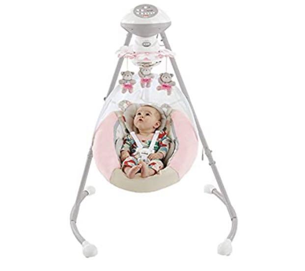 Fisher Price Snugabear Ballerina Cradle Swing Rocker Babies