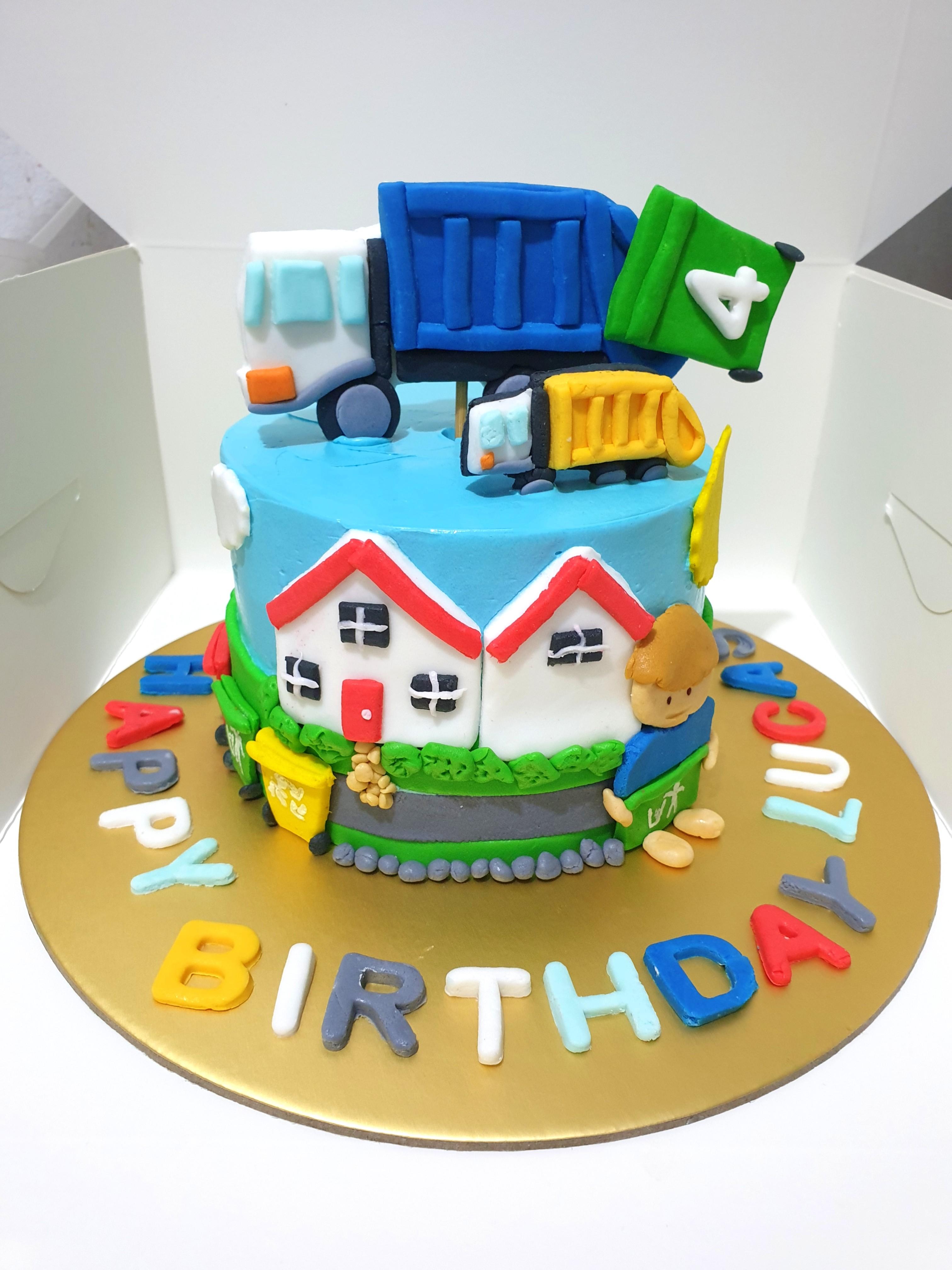 Garbage truck cake!🚛 I love the... - M an M Sweet Treats | Facebook