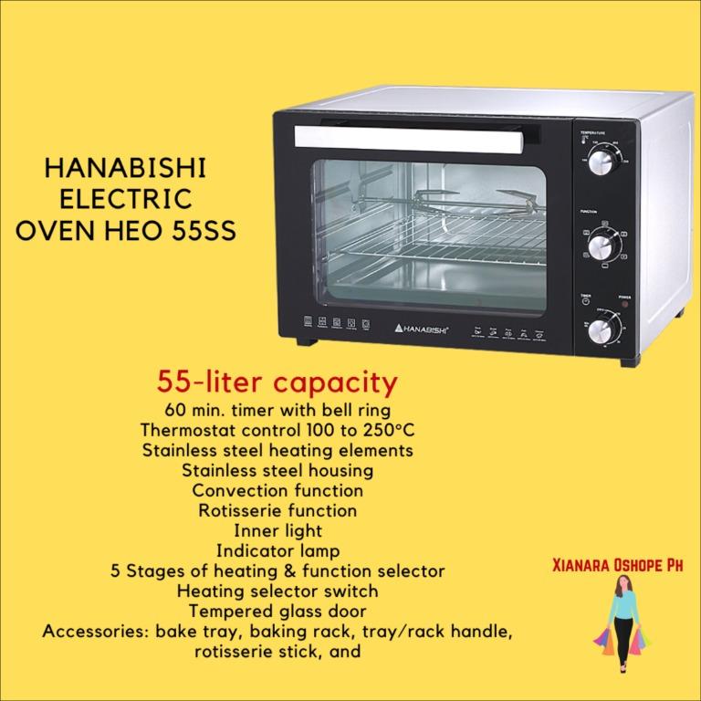 Hanabishi Electric Oven 45 48 55 Liters Home Furniture Home Appliances Cooking And Ovens On Carousell