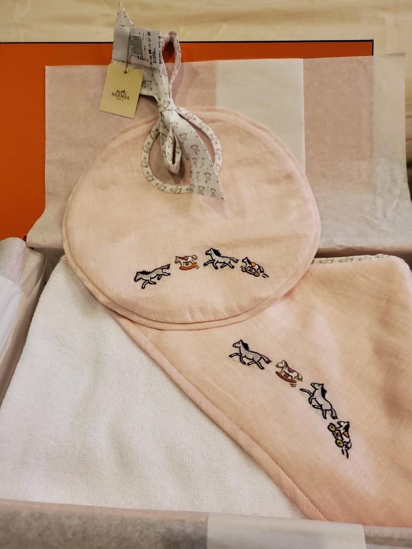 hermes baby bib