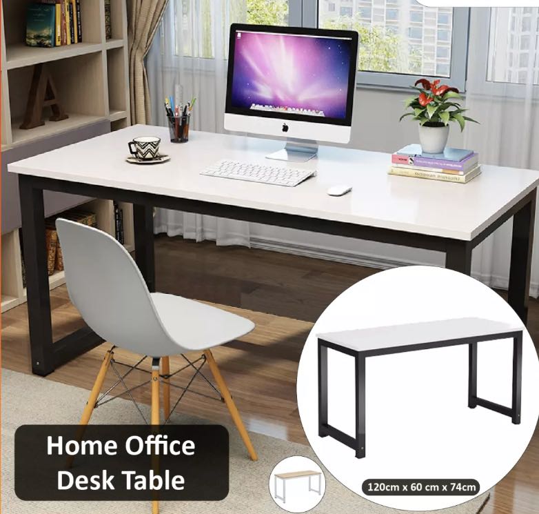 Home Office Table 120cm x 60cm x 74cm, Furniture & Home Living