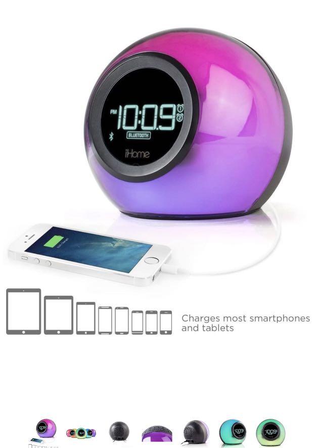 ihome bluetooth speaker alarm clock