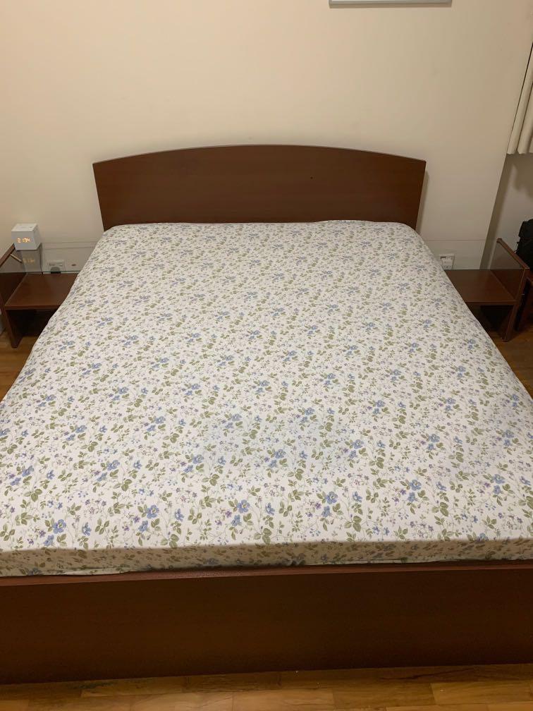 Ikea Queen Bed Furniture Beds Mattresses On Carousell