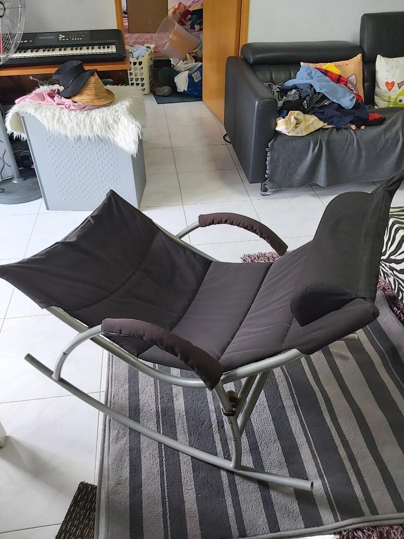 Ikea Table Rocking IKEA Reclined Rocking Armchair, Furniture, Tables & Chairs on Carousell