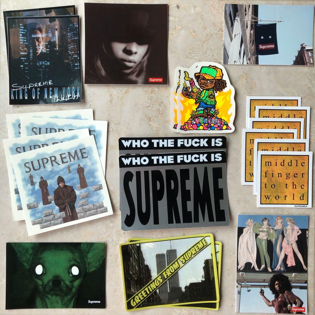 middle finger to the world supreme sticker