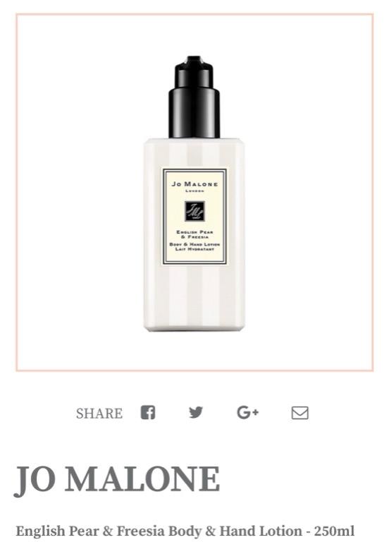 Jo Malone English Pear Body Lotion Beauty Personal Care Bath Body Body Care On Carousell