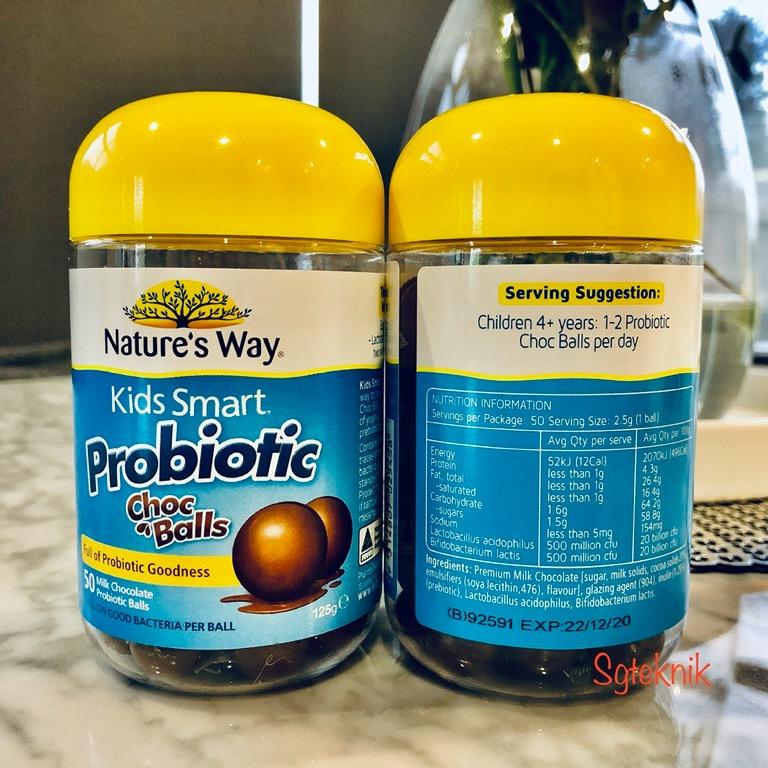 KIDS SMART PROBIOTIC CHOCOLATE BALLS 50S Lactobacillus Acidophilus and