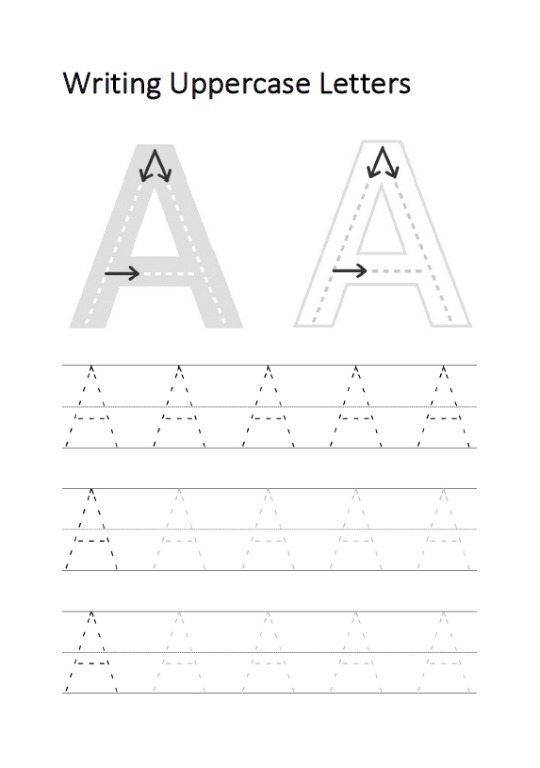 Learning to Write ABC upper casing letters, Hobbies & Toys