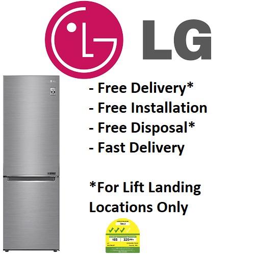 LG GBB3449PZ 341L PLATINUM SILVER BOTTOM FREEZER INVERTER REFRIGERATOR, TV & Home Appliances