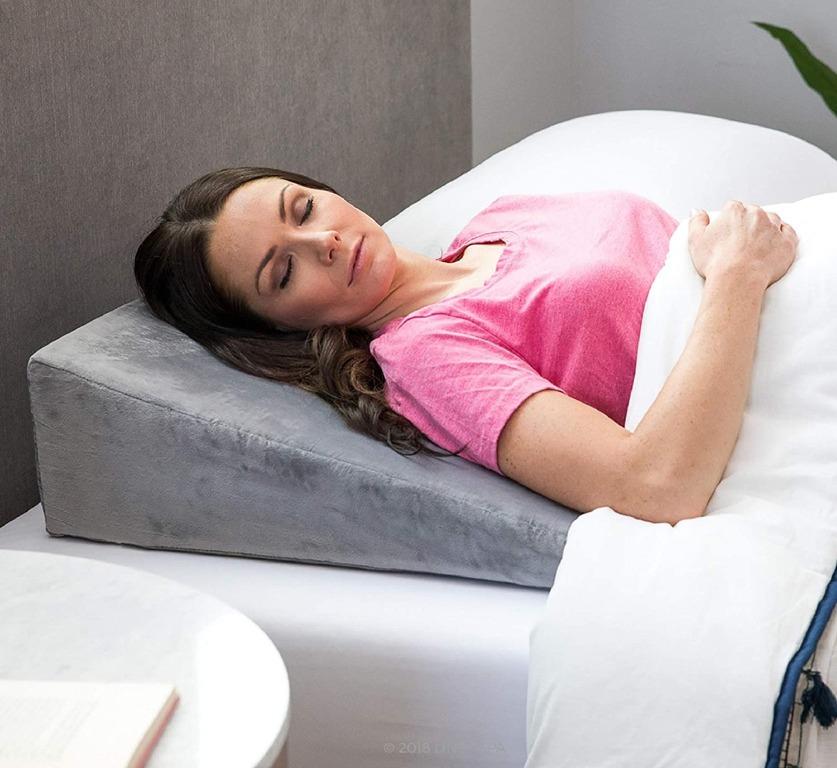 Linenspa Bed Wedge Pillow Hypoallergenic Support and Elevate Upper Body