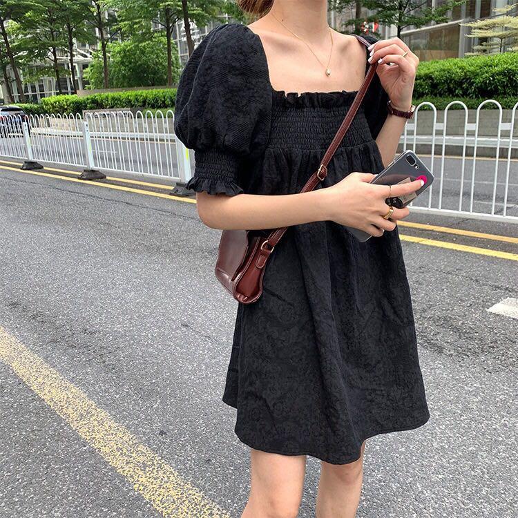 neck piece with black dress