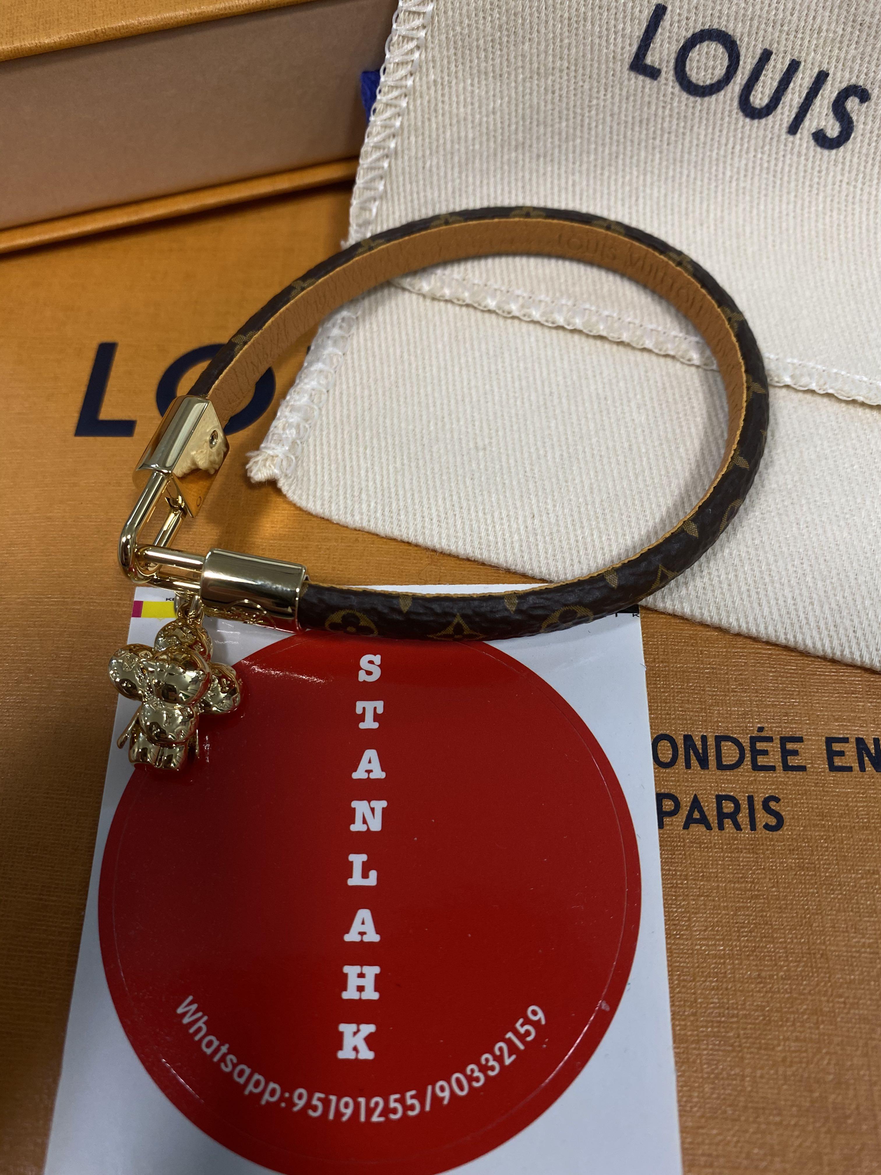 louis vuitton vivienne bracelet lv monogram 手帶 手鏈 現貨, 名牌, 首飾 - Carousell