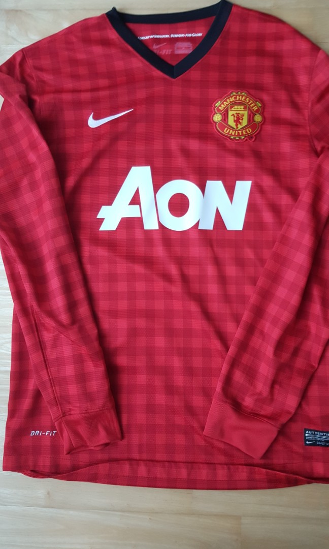 Manchester United Jersey Long Sleeve Men S Fashion Clothes Tops On Carousell