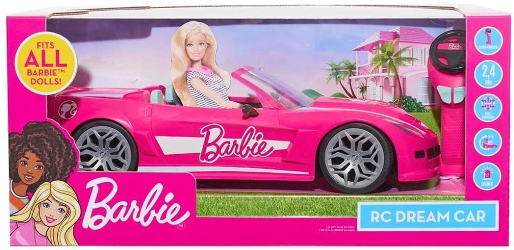 barbie convertible remote control car