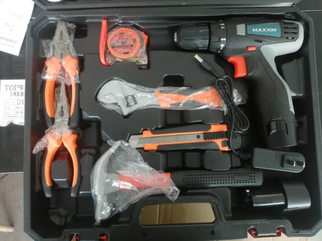 Anko 12v clearance cordless drill set