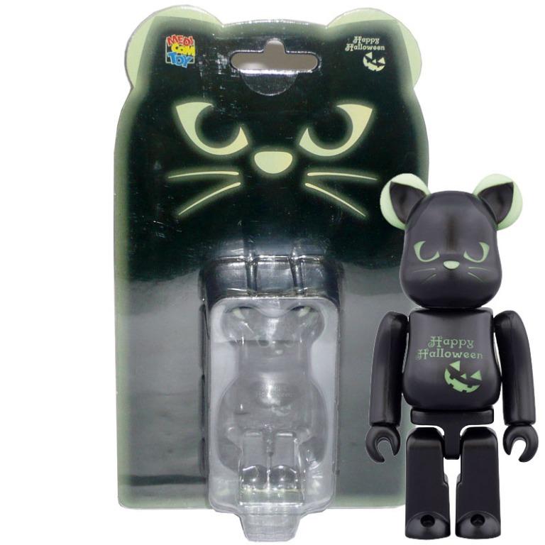 Medicom Be@rbrick Bearbrick Happy Halloween 2016 Black Cat [Green 