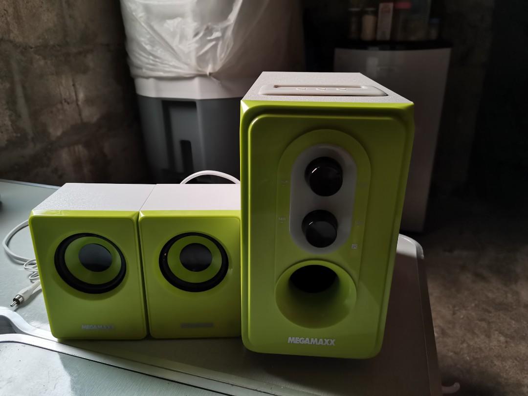 Megamaxx speaker with shop amplifier