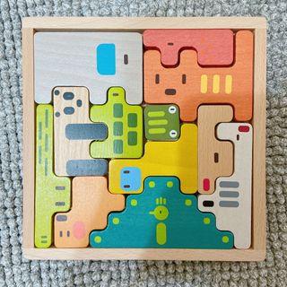 🦩miniso 木質動物疊疊樂