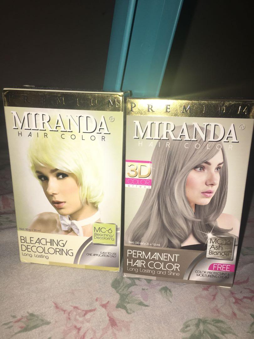 Miranda hair color (ash blonde & bleaching), Beauty & Personal Care ...