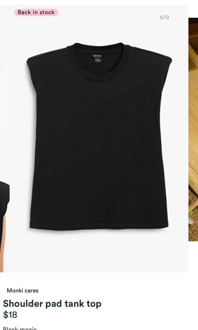 Monki shoulder pad tank top online
