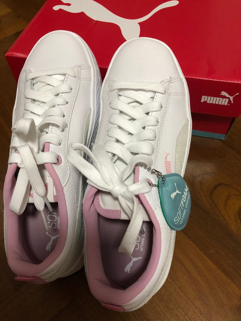 Puma smash 2024 platform pink