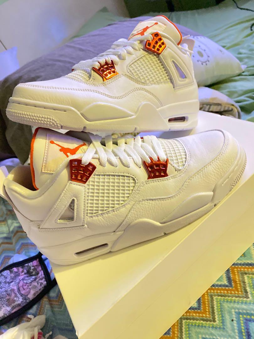 jordan 4 metallic orange