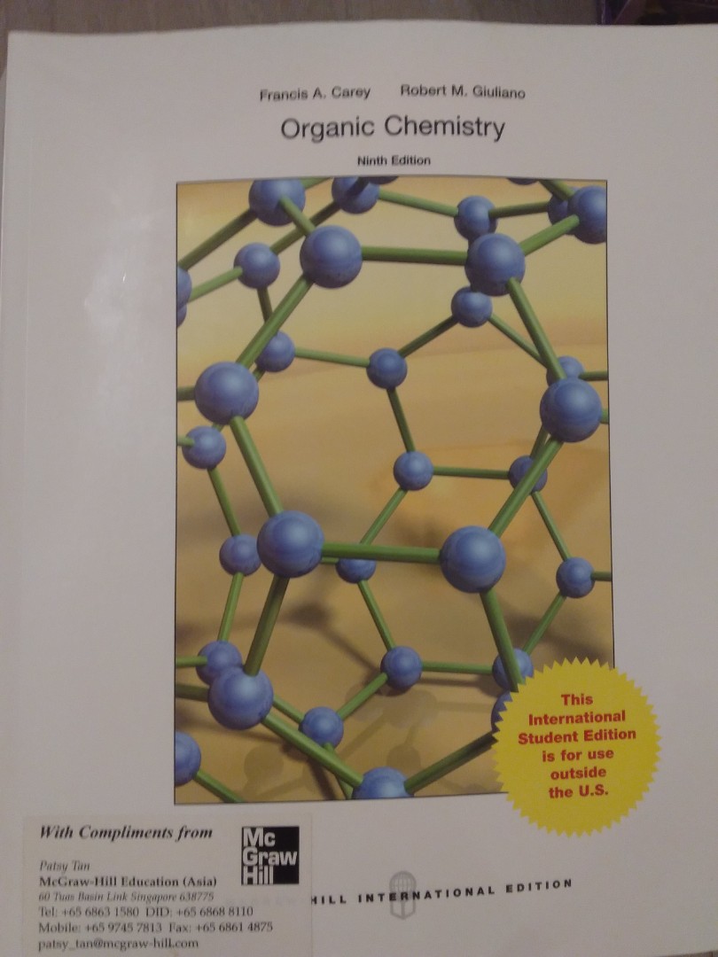 Organic Chemistry Professional Textbook Books Stationery Textbooks Tertiary On Carousell