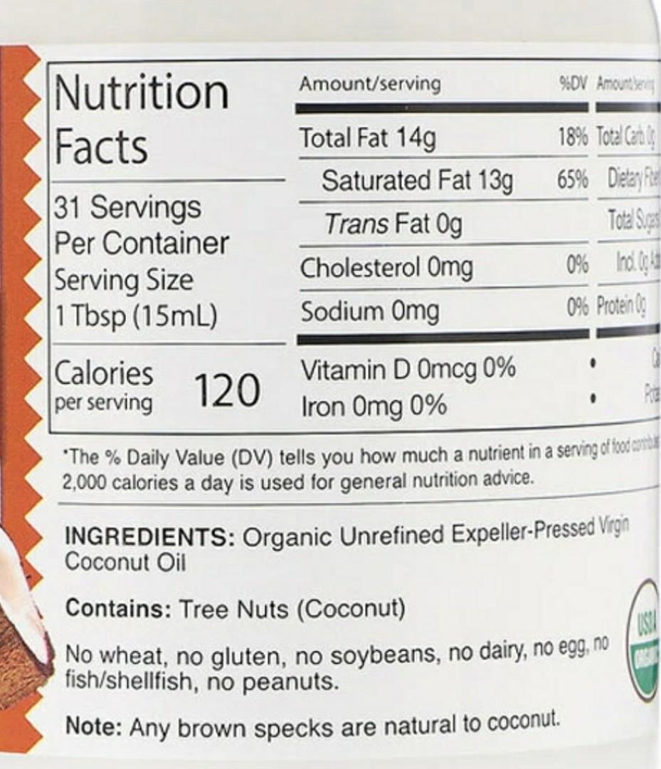 Organic Virgin Coconut Oil, ExpellerPressed & Unrefined, 16 fl oz (473