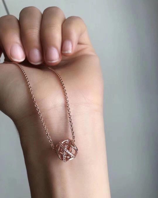 Rose gold sales chain pandora