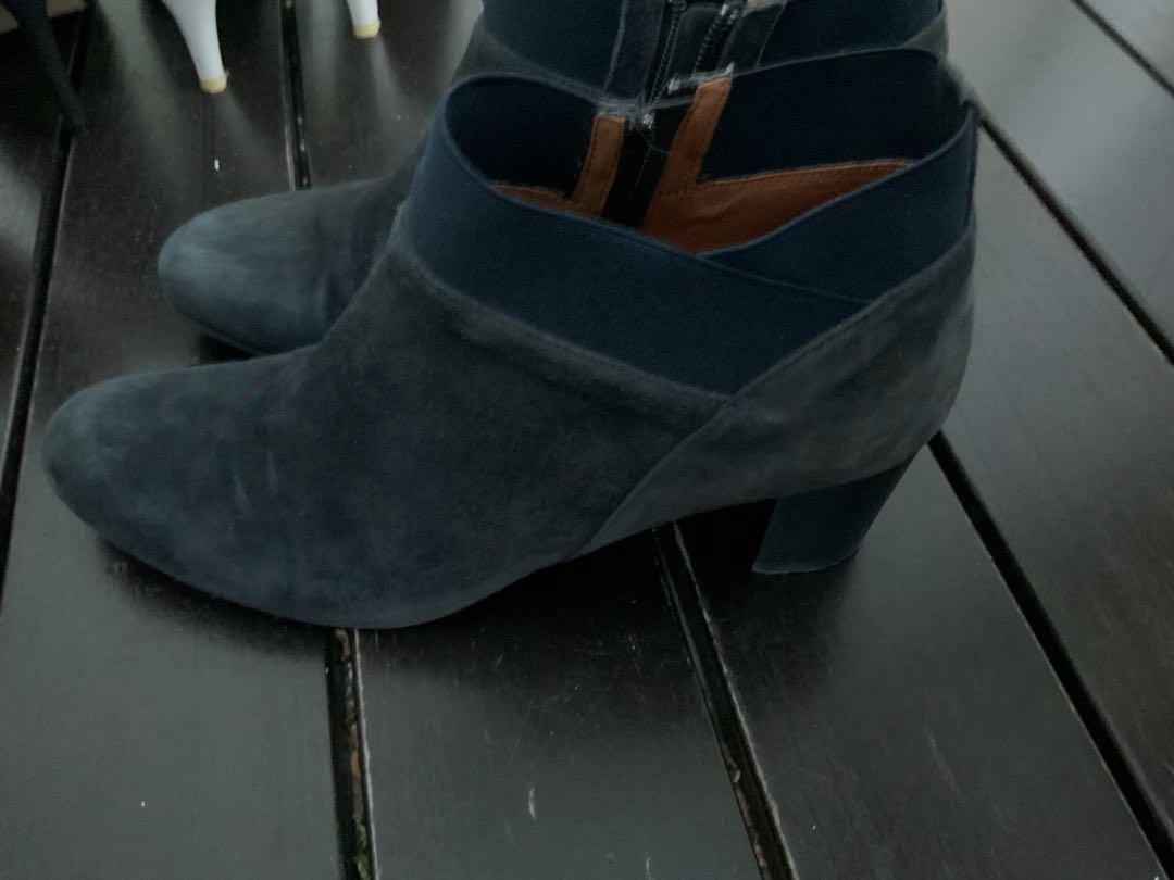 navy shoes and boots