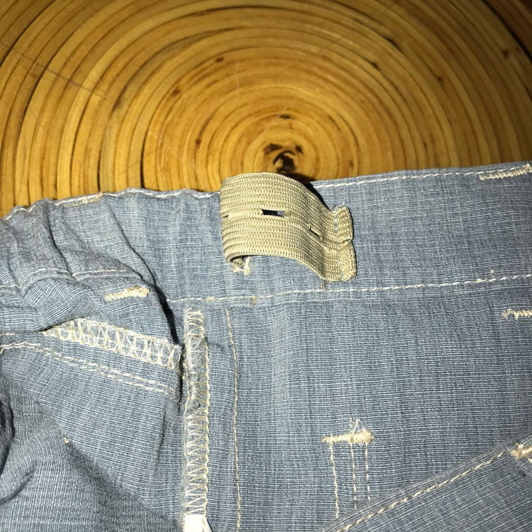 Peppermint Denim Shorts (Category: Shorts) located in Marikina City. Submitted by prelovedbysof (Listing ID 1016709525, Image 3). Description: 🍃Selling my personal preloved shorts🍃 Size: Up to 26” (garterized) Condition: 8.5/10 Issues: Slight discoloration on some areas Brand: Peppermint PM me if interested 😊.
