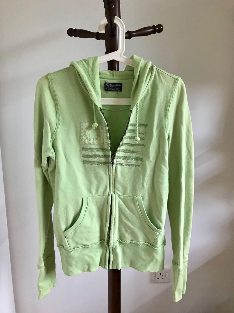 Pale green hoodie Clearance