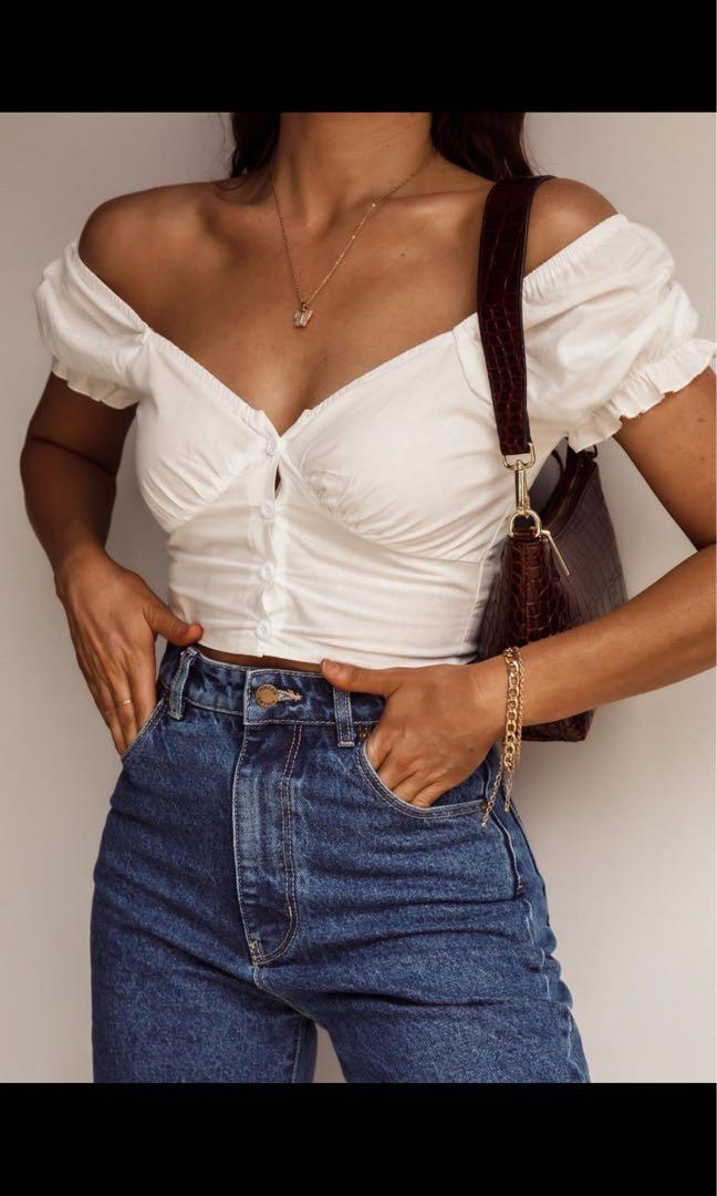 Princess Polly Abe Crop Top Women S Fashion Clothes Tops On Carousell