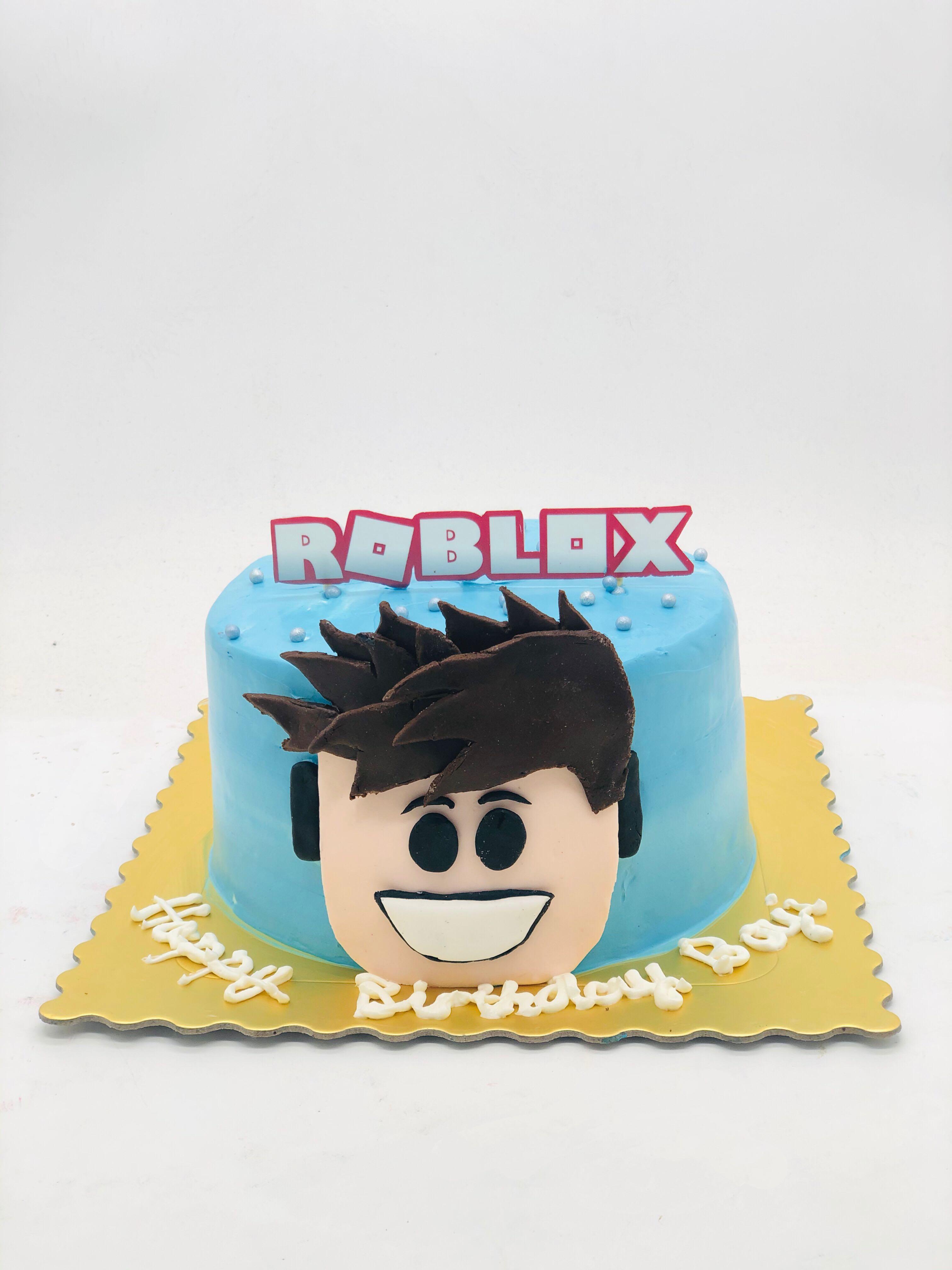 Roblox Theme Cake Food Drinks Baked Goods On Carousell - roblox theme cake design