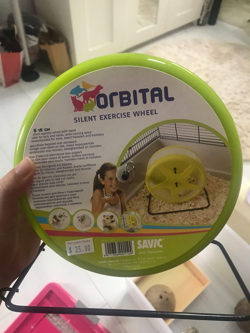 Savic Orbital Silent Exercise Wheel 18cm, Pet Supplies, Homes & Other