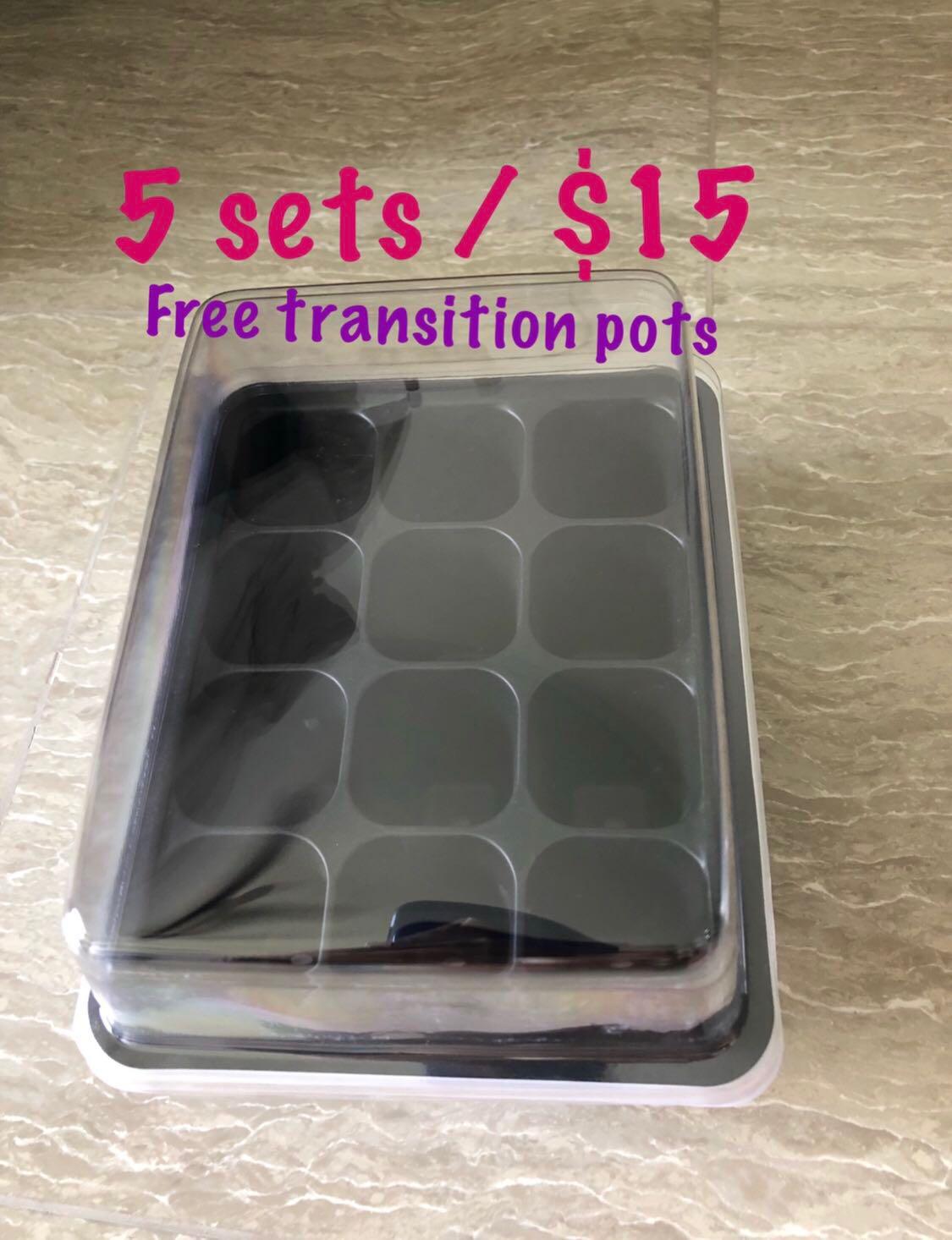Seed Sprouter Tray with Lid Sprouting Tier Extra Small Hole Soil-Free 1/2/3/5pcs 