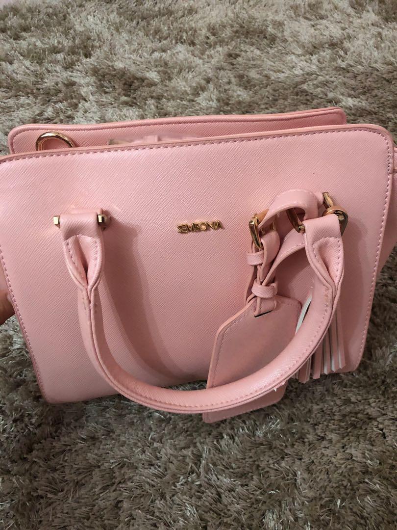 Sembonia synthetic leather satchel bag on sale