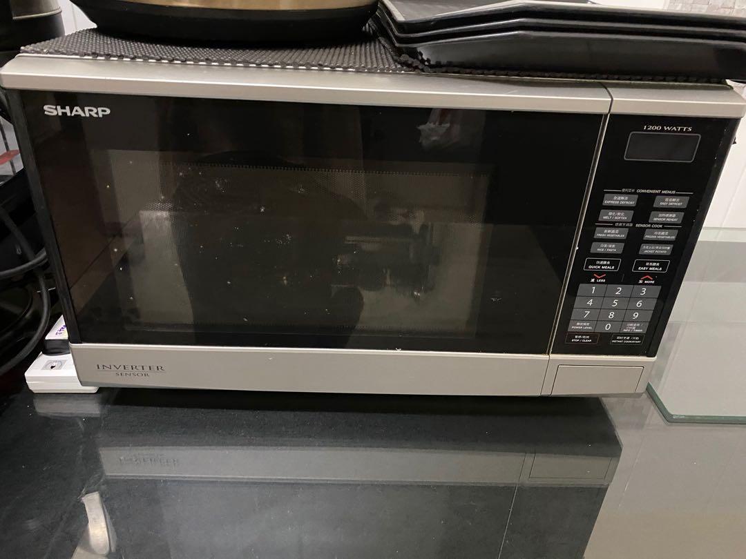 Sharp inverter sensor microwave oven, Home Appliances, Kitchenware on