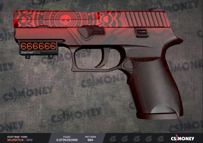 Stattrak P250 Muertos Mw Csgo Toys Games Video Gaming In Game Products On Carousell - revolver cs go roblox