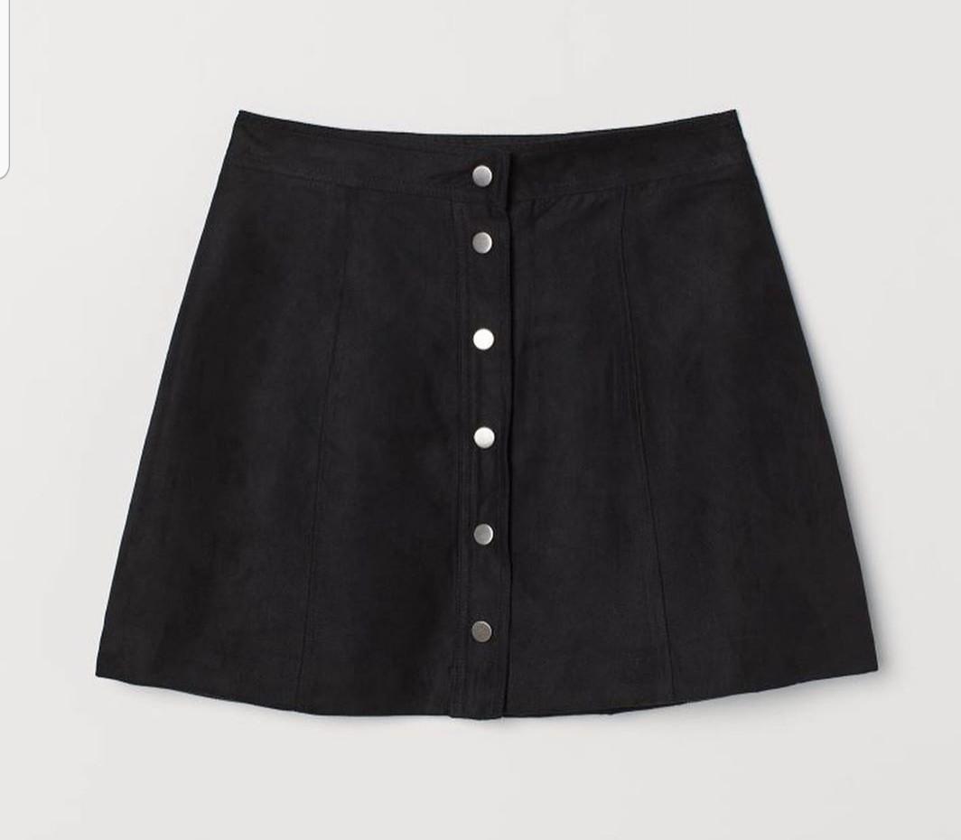 Suede button down skirt H M Women s Fashion Bottoms Skirts on Carousell