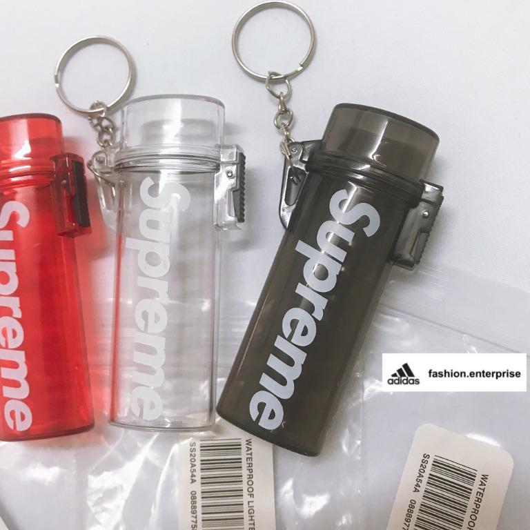 supreme waterproof lighter case keychain