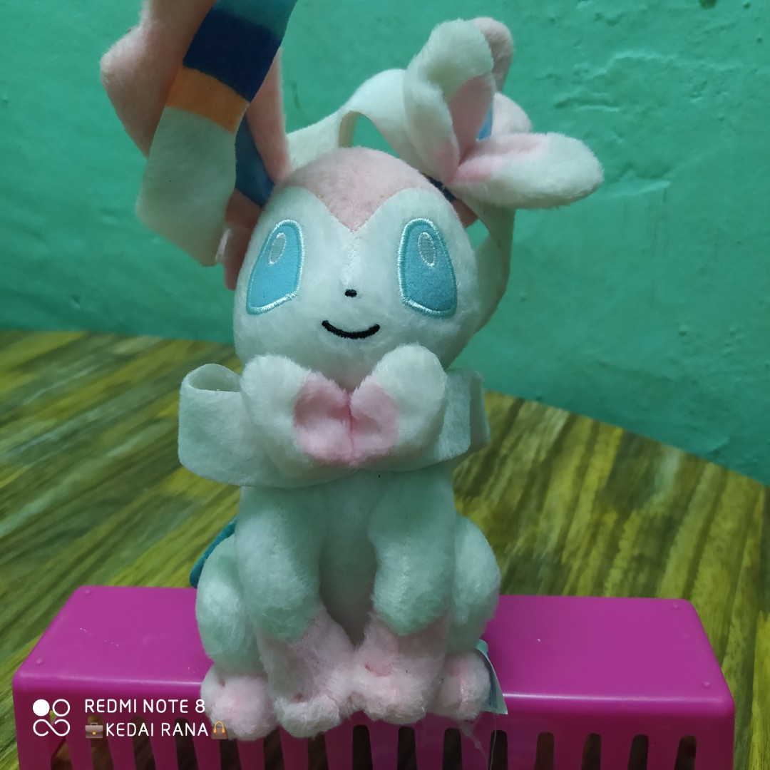 Sylveon Pokemon Plush Toy Toys Games Action Figures Collectibles On Carousell Here is a quick 360 view of the crocheted pokemon sylveon plush toy i made as a commission. sylveon pokemon plush toy