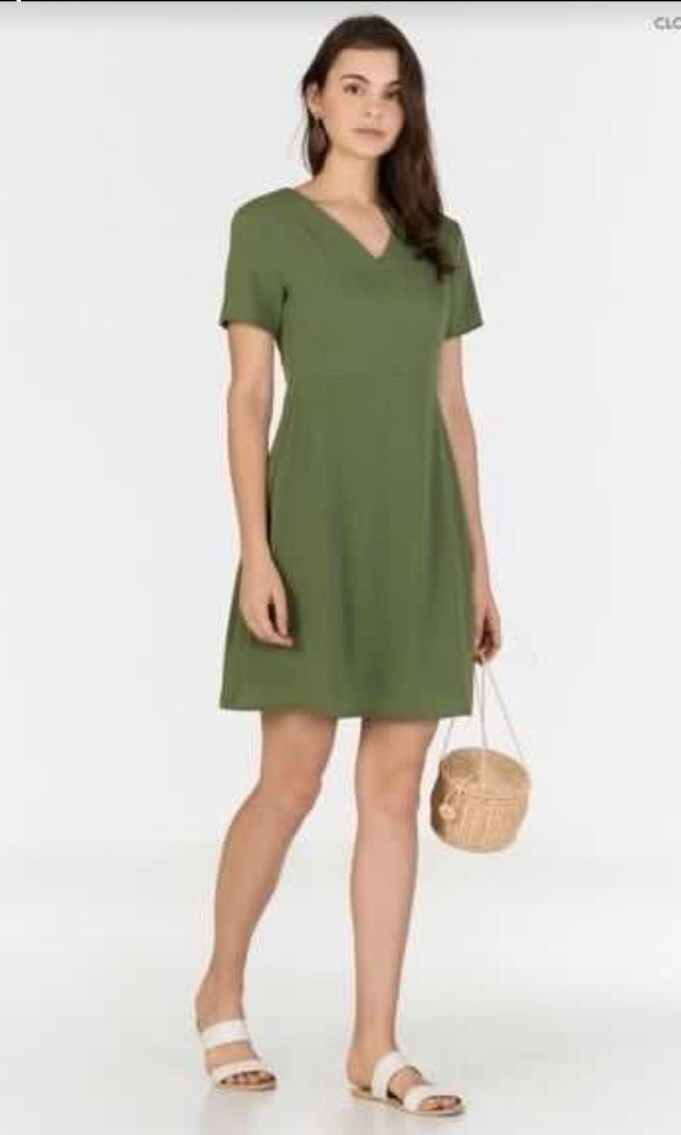 sage green summer dress