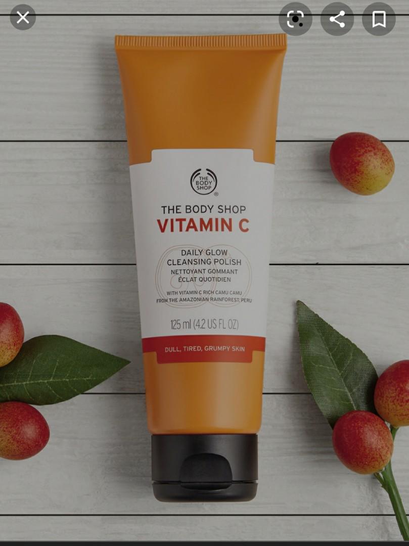 The Body Shop Vitamin C Daily Glow Cleansing Polish Health Beauty Face Skin Care On Carousell