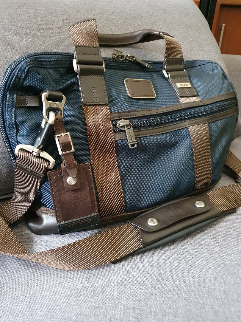 monogram tumi bag after purchase
