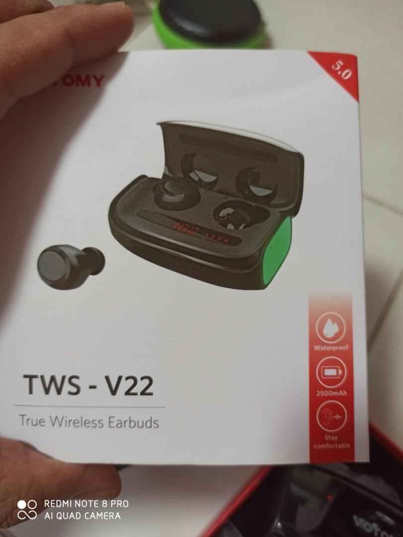 TWS V22 earbuds Audio Earphones on Carousell