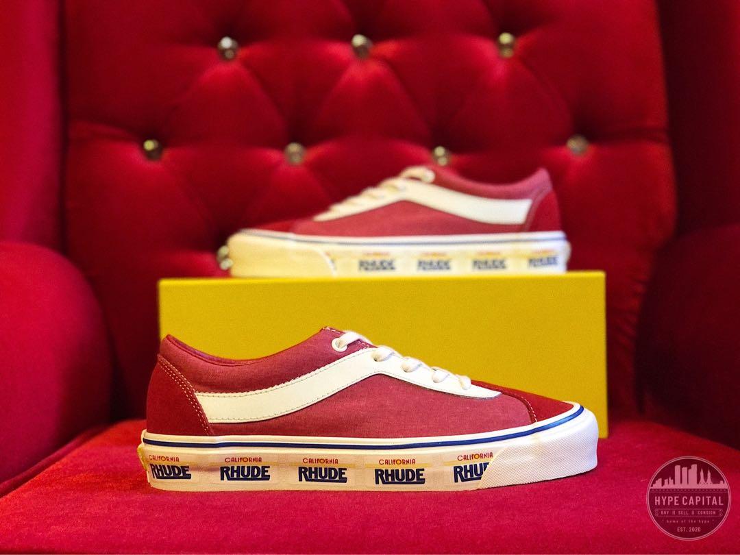 vans x rhude bold ni red