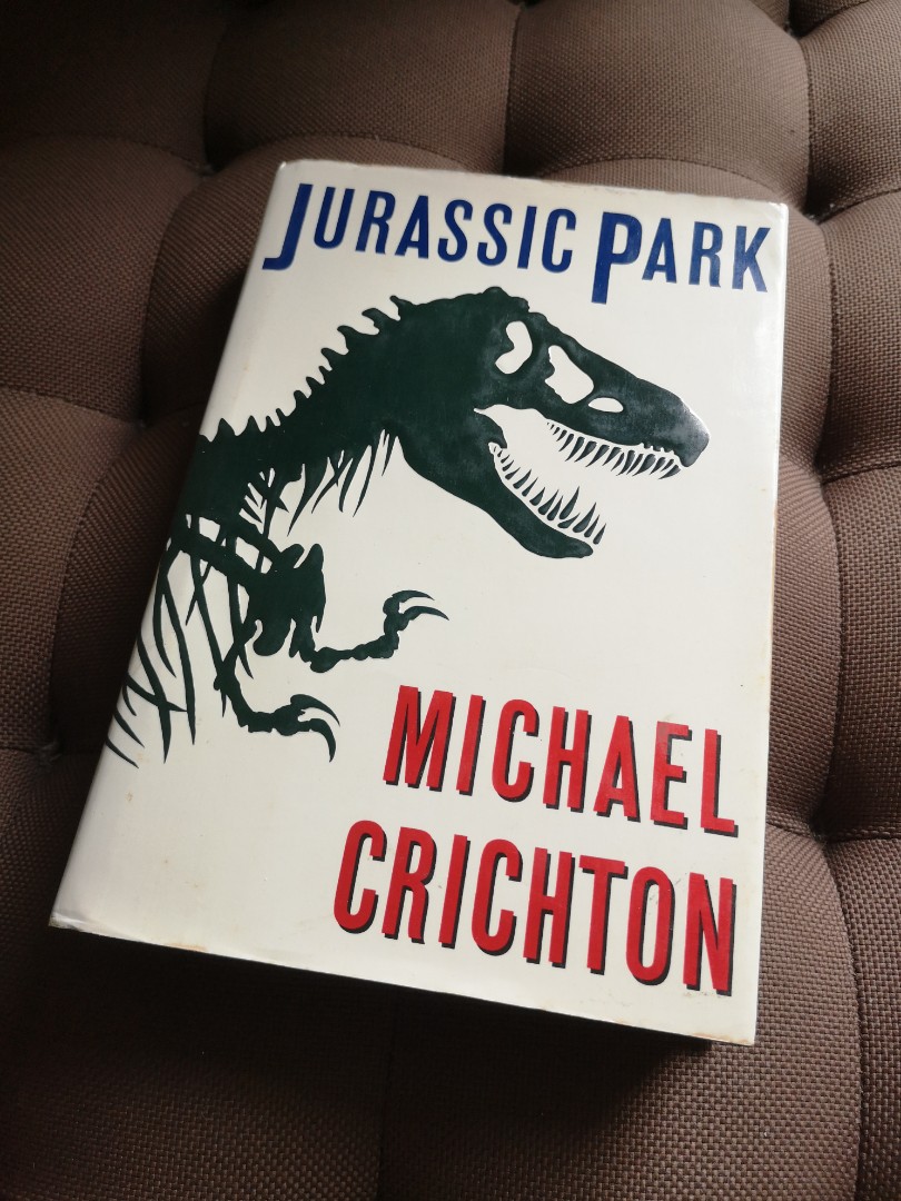 Vintage 1990 RARE Jurassic Park Michael Crichton Hardcover First Edition  First Print USA, Hobbies & Toys, Books & Magazines, Storybooks on Carousell