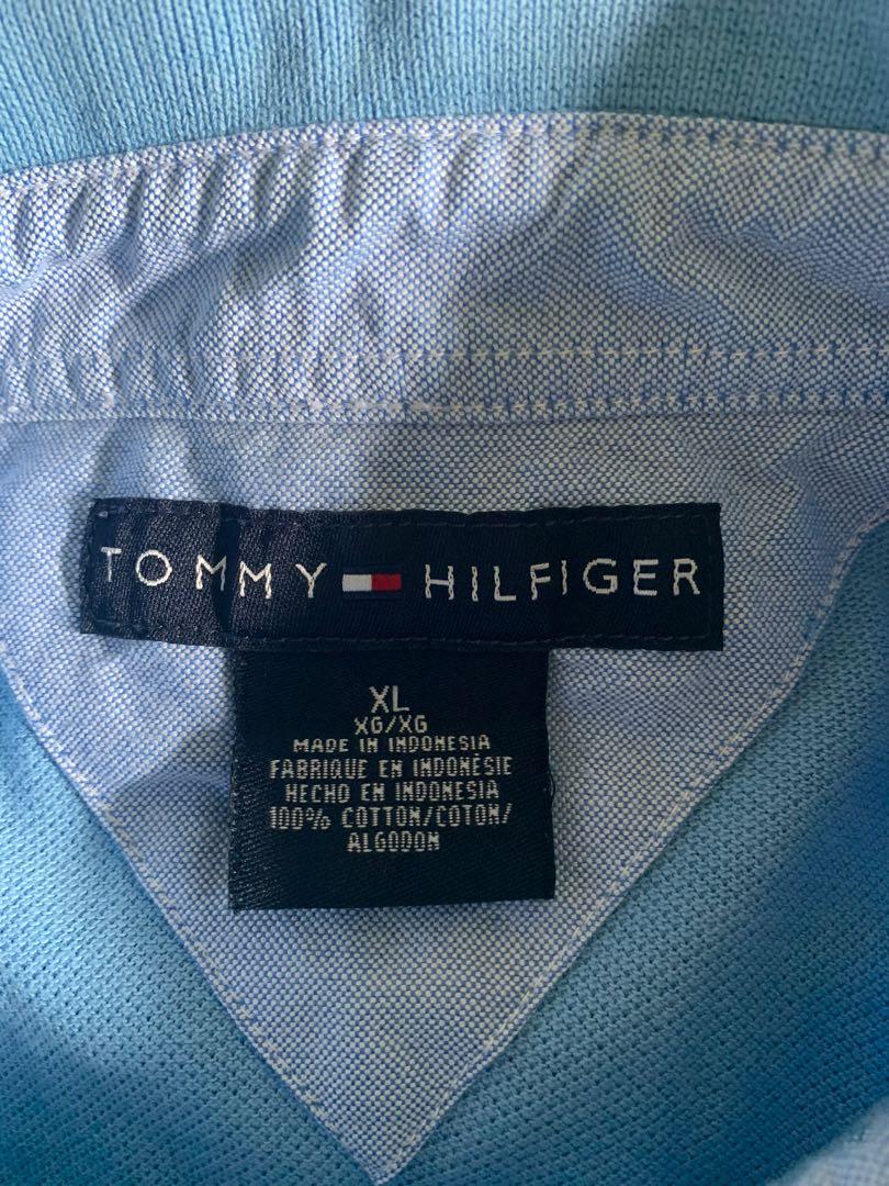 Vintage Tommy Hilfiger Crest Logo Polo, Men's Fashion, Tops & Sets ...